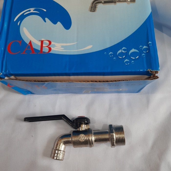 (Expert) kran besi gagang hitam 1/2"