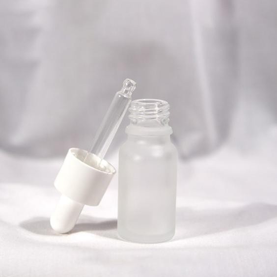 (Expert) Botol Pipet Kaca 10ml Frosted Gold Silver Putih / Botol Kaca BR 10ml Frosted Pipet / Botol