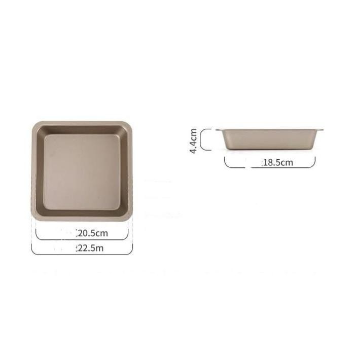 

Bakindo Loyang Set 5Pcs Series Non Stick Coating / Brownies / Loaf Pan / Pizza / Muffin Gratis