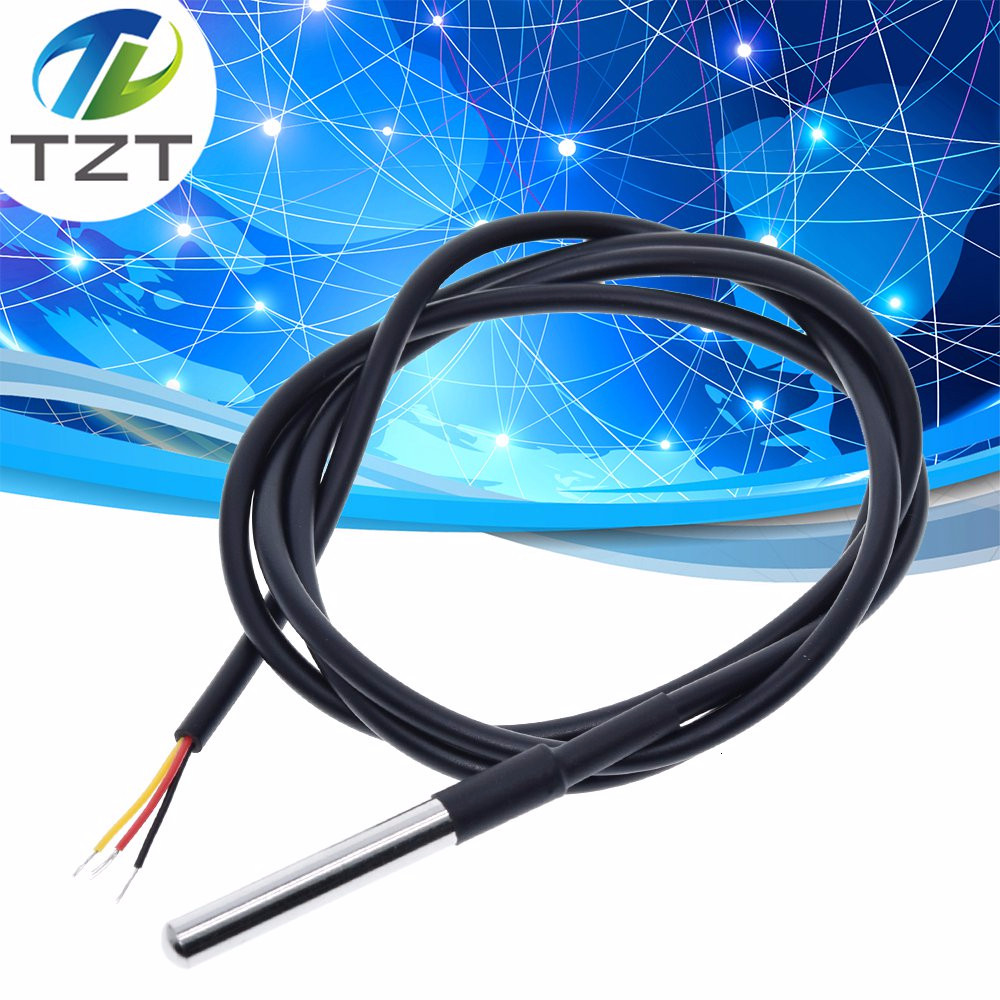 IMPORT DS1820 STAINLESS STEEL PACKAGE WATERPROOF DS18B20 TEMPERATURE PROBE TEMPERATURE SENSOR 18B20