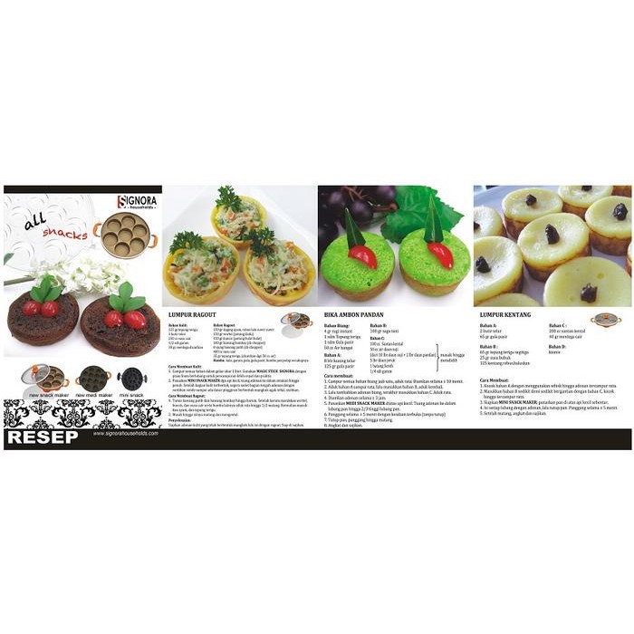 

Signora Medi Maker Snack Pan Marble Kue Apem, Lumpur, Serabi Gratis Ongkir