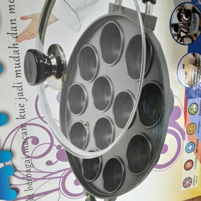 

Cetakan Kue Lumpur Teplon Happycall Non-Stick 12 Holes Snackmaker Gratis Ongkir