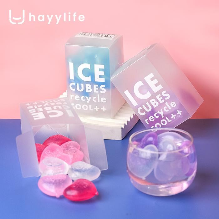 

Hayylife Reusable Plastic Ice Cube 15 Pcs/Ice Stone Cooler Gratis Ongkir