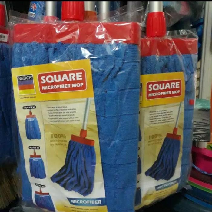 PEL LANTAI HANDUK NAGATA / PEL KAIN MICROFIBER + GAGANG ( MURAH )