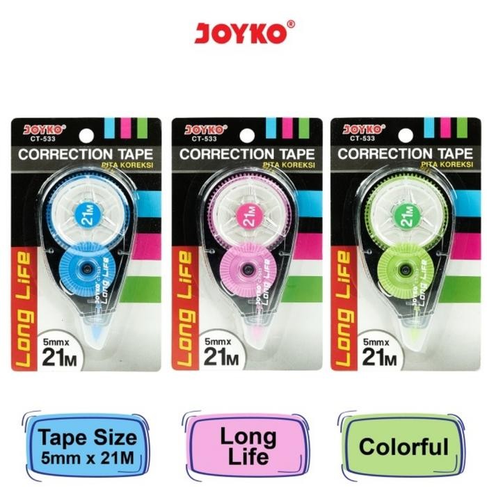 

Correction Tape CT533 21Meter Tip Ex Kertas