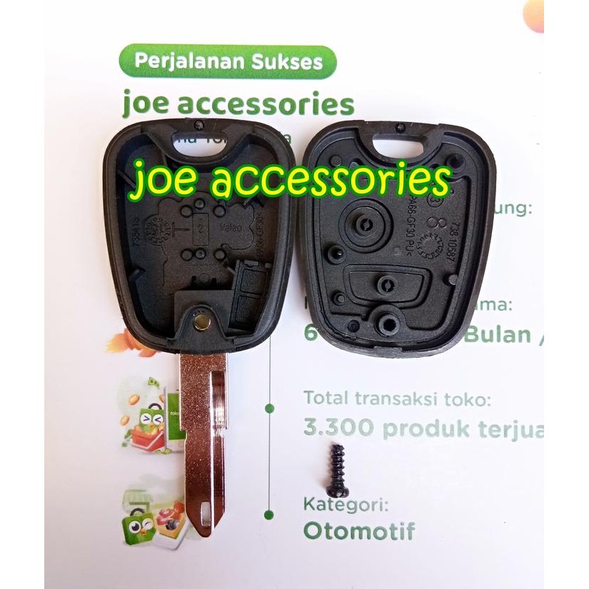 CASING KUNCI REMOTE PEUGEOT 206