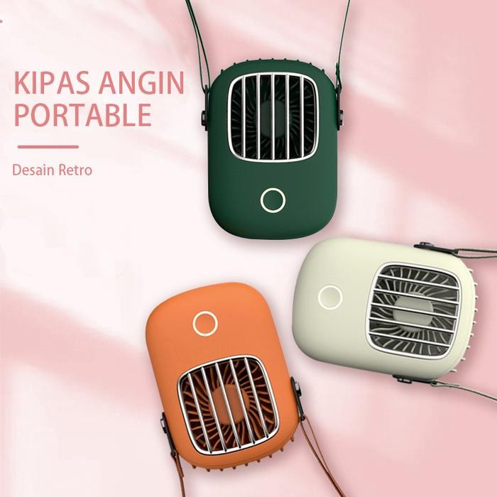 Kipas Angin Portable Kipas min gantungan leher Kipas angin meja kecil