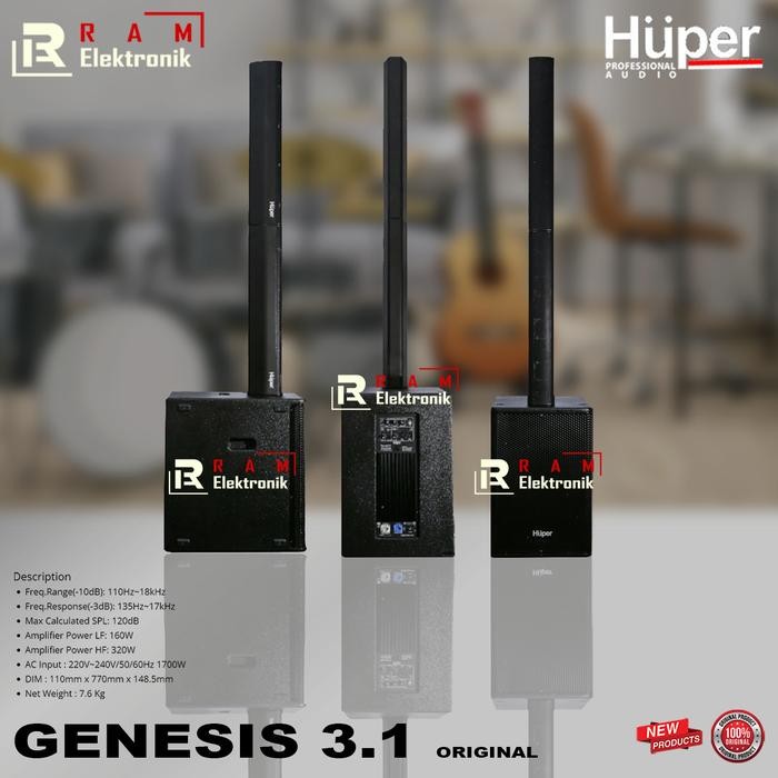 Speaker Aktif Subwoofer Huper Genesis 3.1 / 31 / 3 1 Baru
