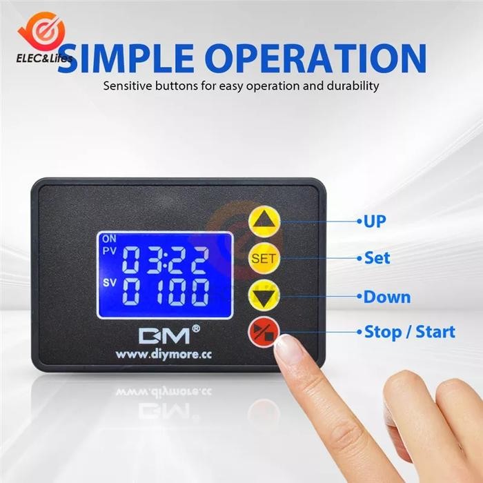 Timer Digital 12V Timer Switch Saklar Timer Digital Multifungsi