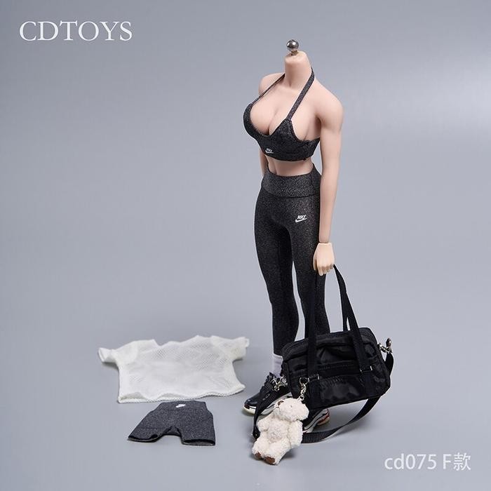 CDToys Female Yoga Sportwear CD075 u/ TBLeague Phicen Jiaodoll Worlbox 1/6 Scale Action Figure