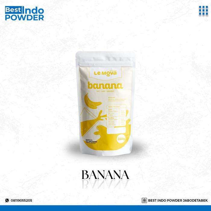 

BUBUK PISANG LEMOVA / POWDER PISANG MINUMAN / BANANA 280gram