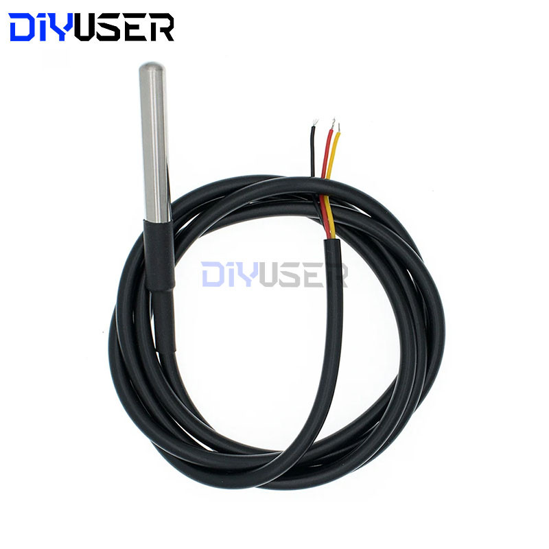 IMPORT DIYUSER DS1820 STAINLESS STEEL PACKAGE WATERPROOF DS18B20 TEMPERATURE PROBE TEMPERATURE