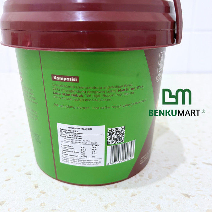 

Goldenfil Greentea Crunchy 1 Kg Selai Goldenfil Matcha Crunchy