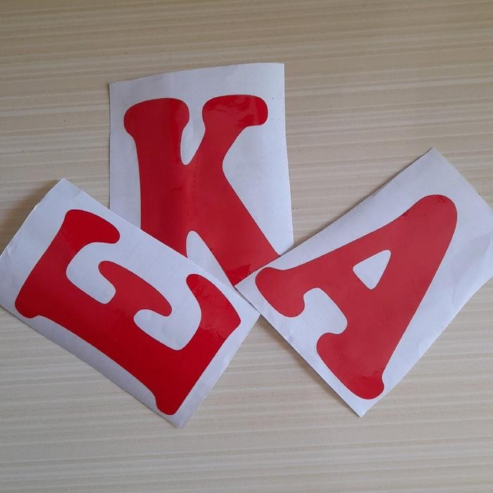 

Stiker Cuting Custom Perhuruf 10 cm 1 warna paling murah untuk kaca entalase grobak Peralatan Paper