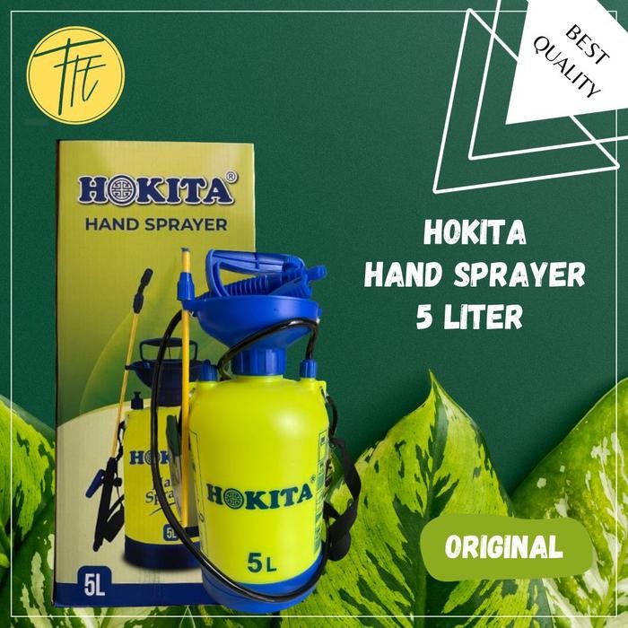 Sprayer Manual Hokita 5 Liter alat semprot hama & tangki semprot desinfektan Tanaman Semprotan