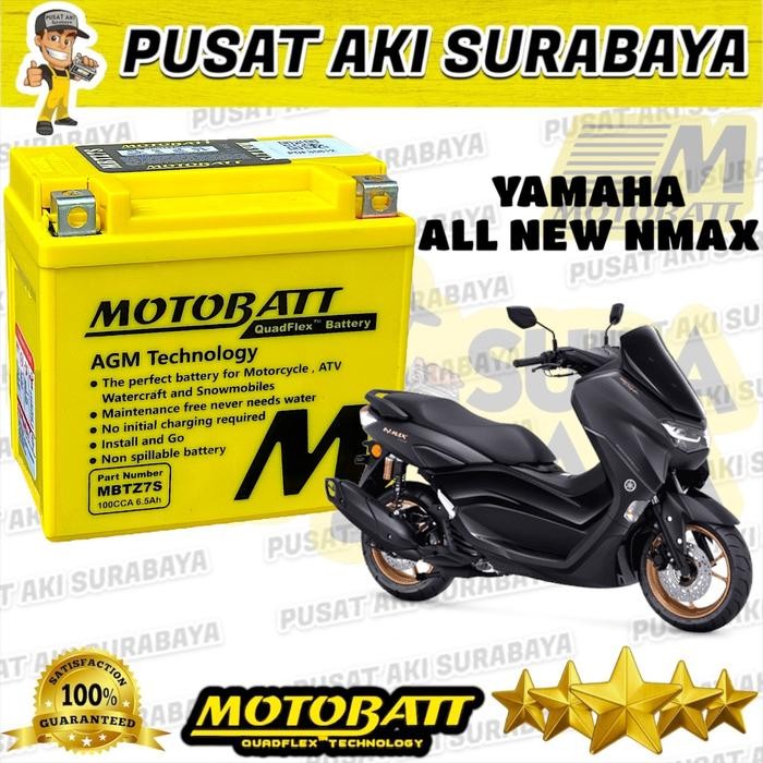 YAMAHA ALL NEW NMAX MOTOBATT MBTZ7S ACCU GEL SIAP PAKAI MOTOR BEAT ISS