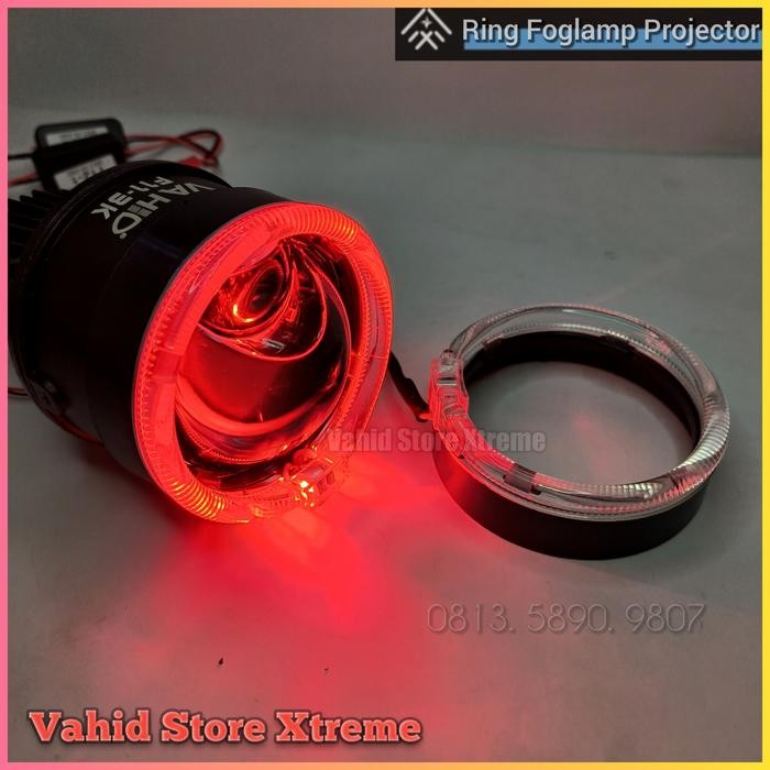 Ring Crystal Angel Eyes Ring Foglamp Projector