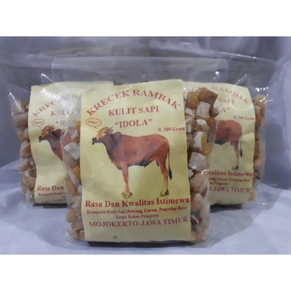 

New Kerupuk Rambak Sapi Kotak Kualitas Super 500 Gram