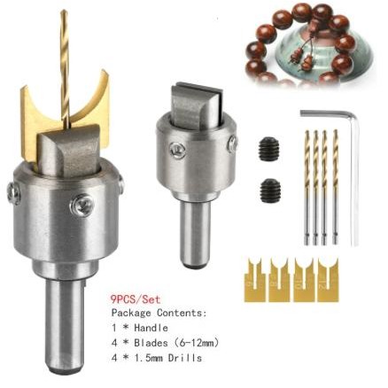 Mata Bor Drill Bit Tasbih Beads Drill 6 - 12 Mm Shank Bor Kayu