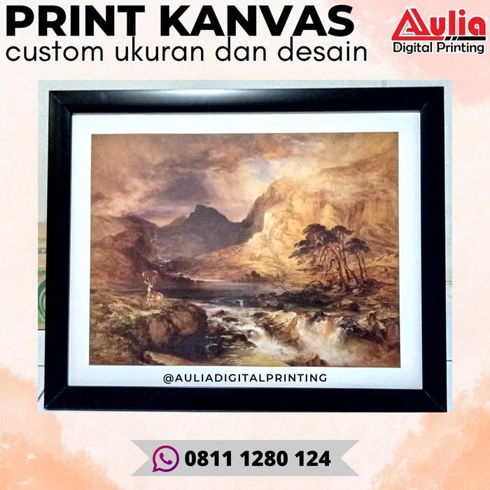 

TERBARU Print Bahan Kanvas Custom Meteran HIGHRESOLUTION Cetak Canvas Custom