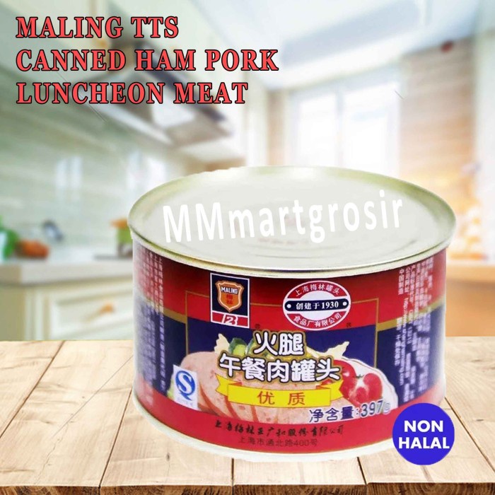 

MALING TTS / CANNED HAM LUNCHEON MEAT / DAGING BABI KALENG / NON HALAL KODE 724