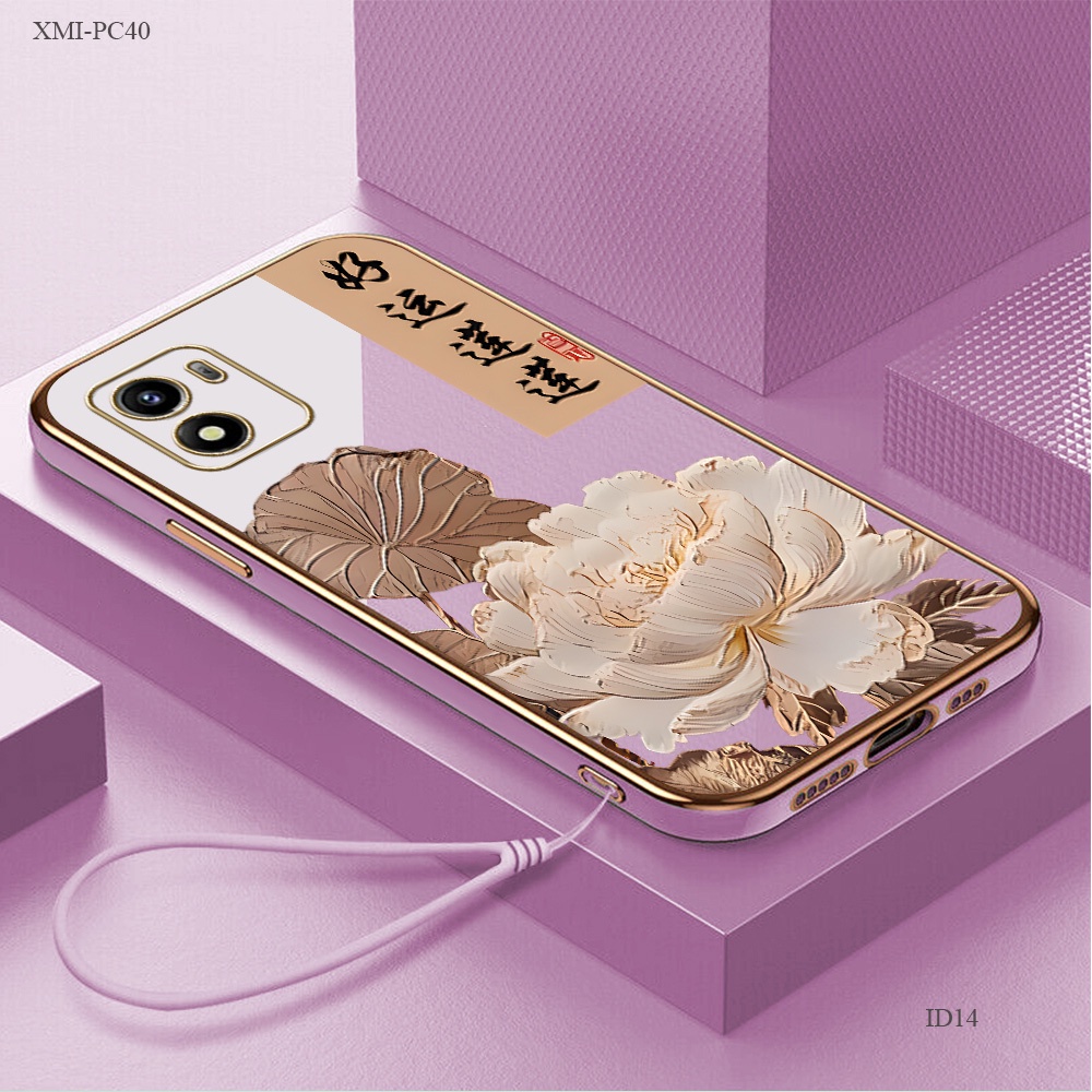 Casing Hp Untuk Xiaomi Poco F7 F6 F5 F4 F3 F1 GT Lokal Stock Send Lanyard Case Cassing Bunga 2547