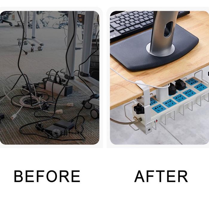 

Cable Management Tray Desk Organizer Tidak Perlu Bor Pengaturan Kabel Sangat Stabil Tempat Kabel