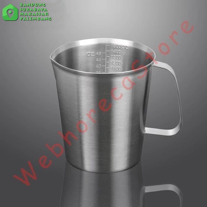 Measuring Cup Milk Jug 1000ml / Gelas Ukur Takar 1L Stainless 304