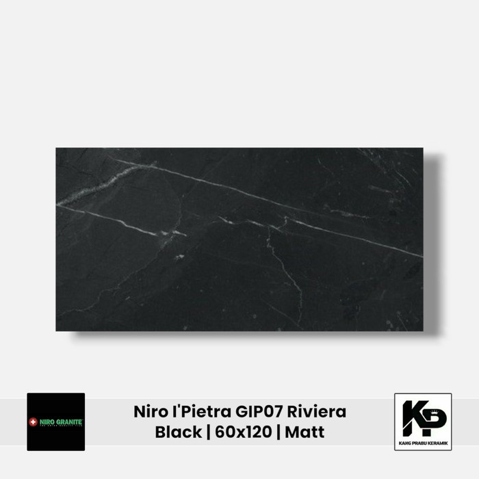 Granit NIRO GRANITE GIP07 I'Pietra Riviera Black 60x120