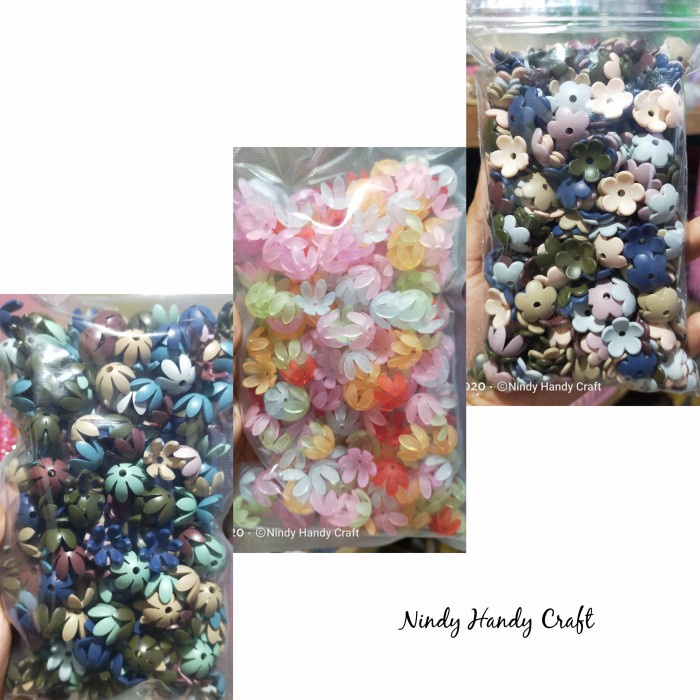 Grosir 1pon 250gram Kelopak Bunga Akrilik - Monte Kelopak Bunga