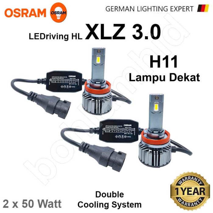 Paket Lampu Led Brv Br-V H11 Osram Xlz + Led C6 Hb3 9005 6000K