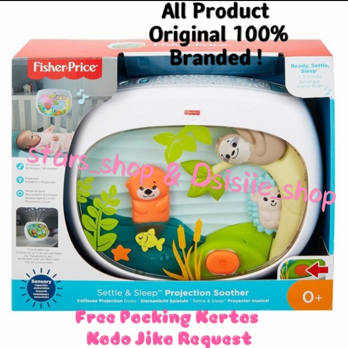 PROMO Fisher Price Settle Sleep Projection Original / Lampu & Musik Tidur