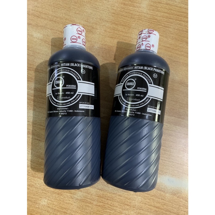 

CROSS BLACK PHANTOM 580 GR / PEWARNA MAKANAN ICING COLOR KODE 1065