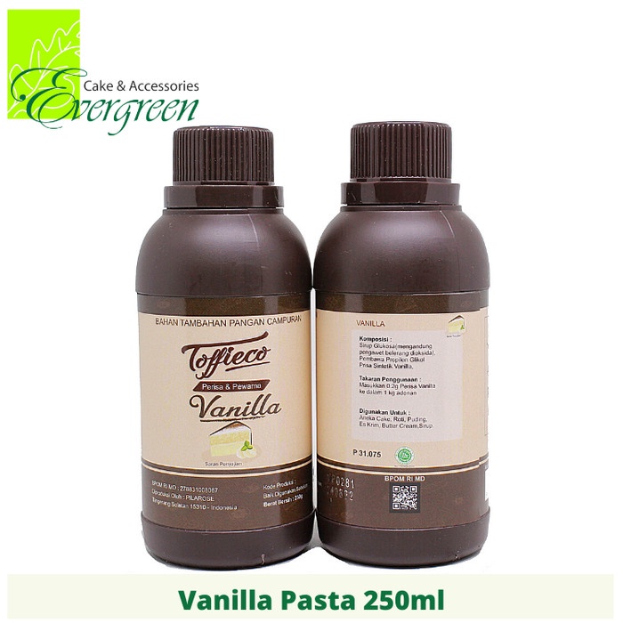 

VANILLA PASTA TOFFIECO 250 G KODE 1064
