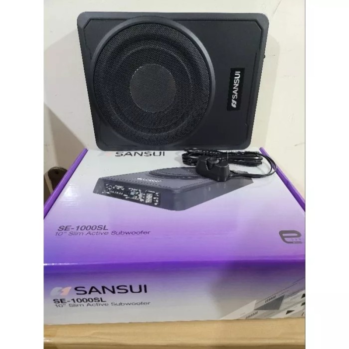 subwoofer kolong jok slim sansui SA FA 1100 mobil mobilio