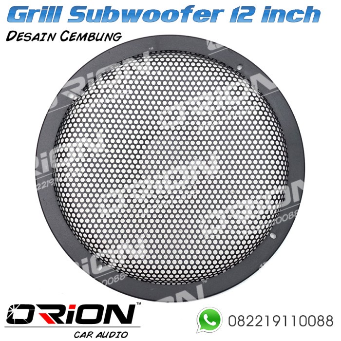 Grill Subwoofer Besi 12 inch desain Cembung - Orion Audio