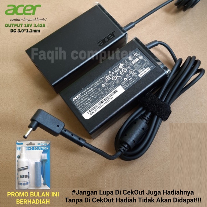 Charger Adaptor Cas Ori Acer Swift 3 SF314-54 SF314-52 19V~3.42A 65W