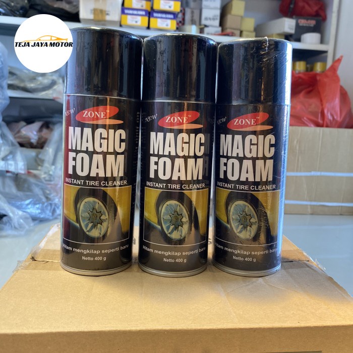 Semir Ban Semprot Mobil Motor Pengkilap Magic Foam Zone 400 Ml