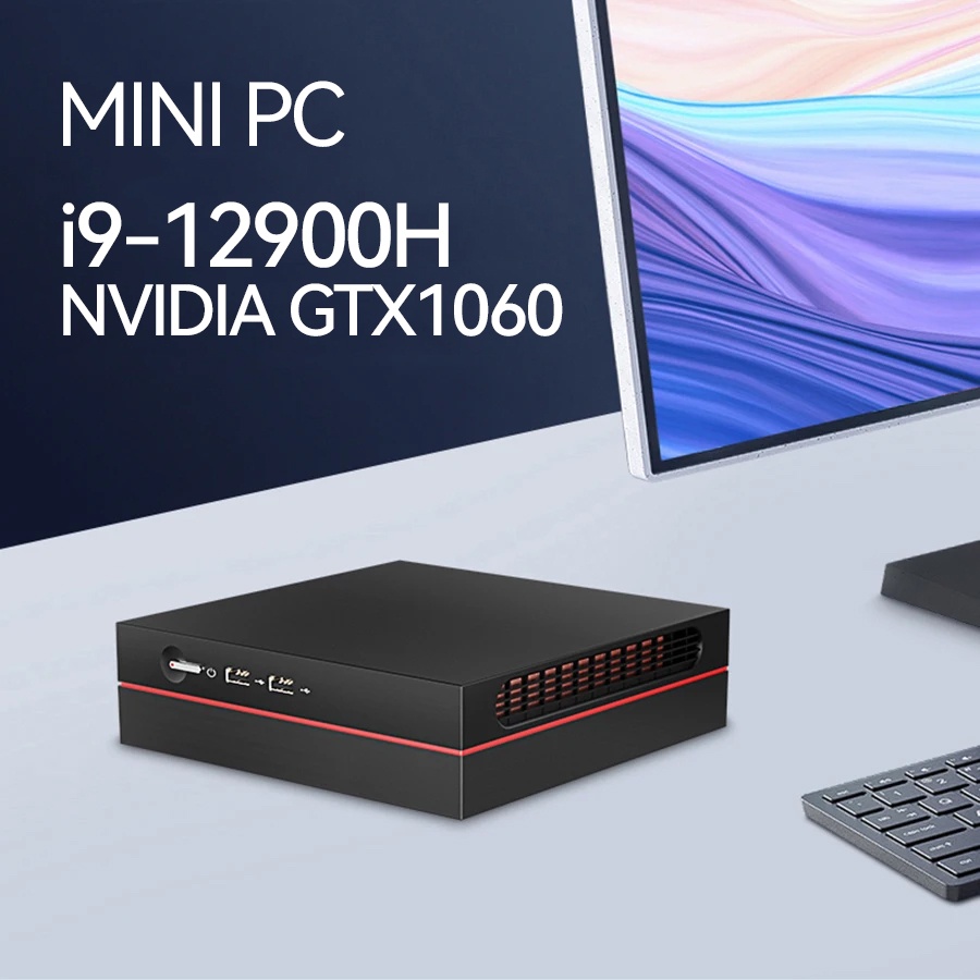 LUXW 12th Gen Intel i9 12900HK Mini PC 14 Cores 20 Threads Nvidia GTX1060 4GB M.2 PCIEX4 SSD DDR4 5G
