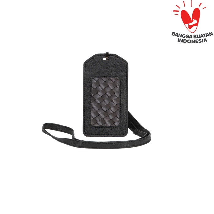 

DU ANYAM - Lanyard - Anyaman - ID Tag Black Pelode Black