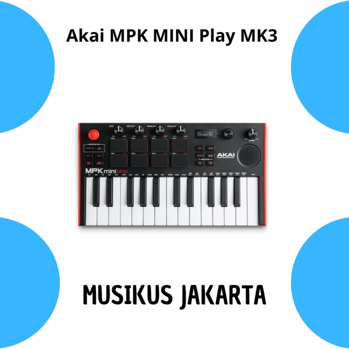 Keyboard Conntroller Akai Mpk Mini Play Mk3 / Akai Mpk Mini Play Mkiii