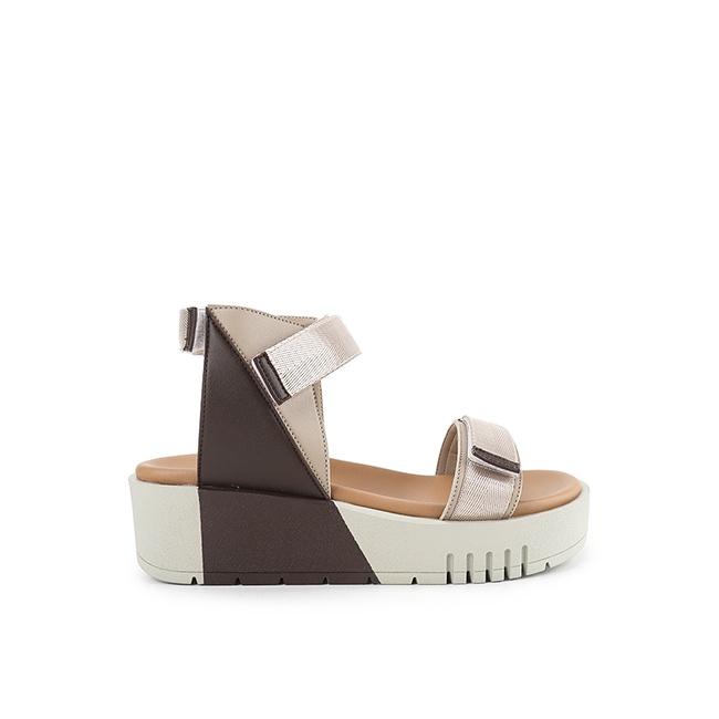 Playboy Sandal Wanita Athea In Cream/Coffee PC0096CR/CF
