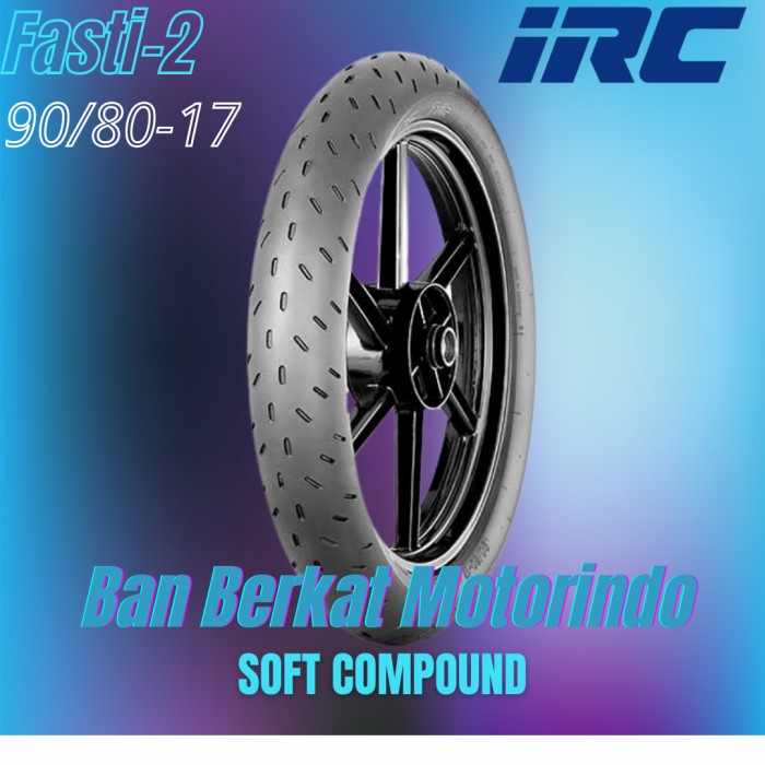 Ban Motor Irc Fasti 2 Ukuran 90/80 Ring 17