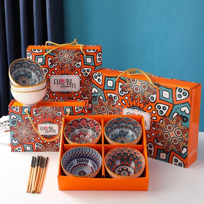 Bohemian japanese Bowl Set/ mangkuk bohemian hampers mangkok keramik