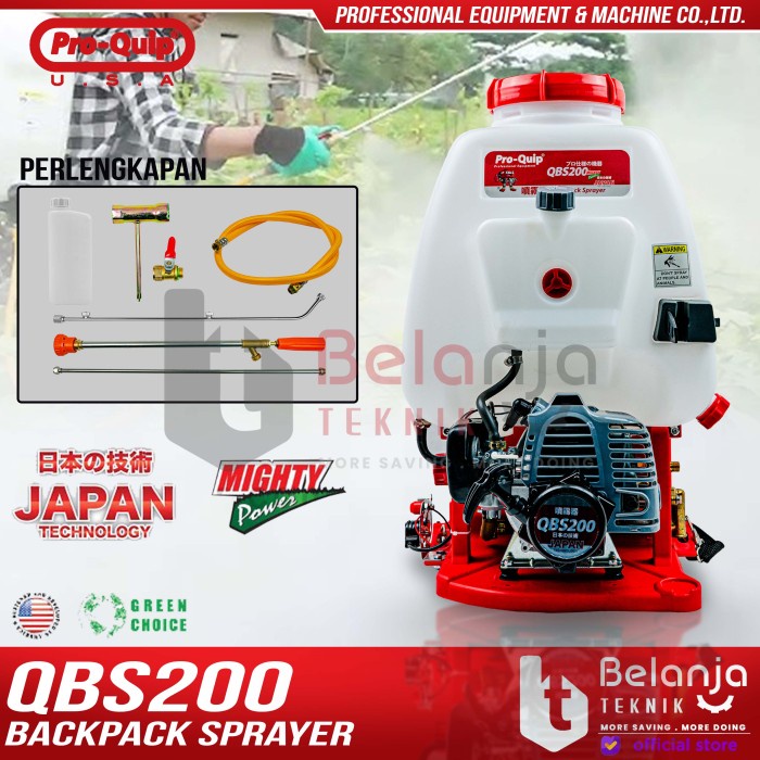 Proquip Mesin Semprot Hama Bensin QBS200 Backpack Sprayer 2 Tak QBS 200