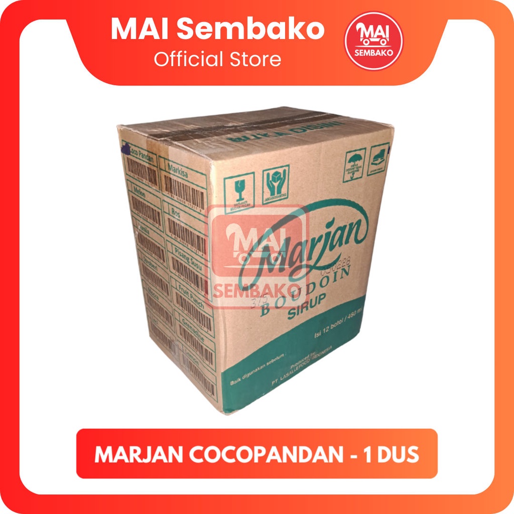 Marjan Cocopandan 1 Dus - Sirup Marjan Merah