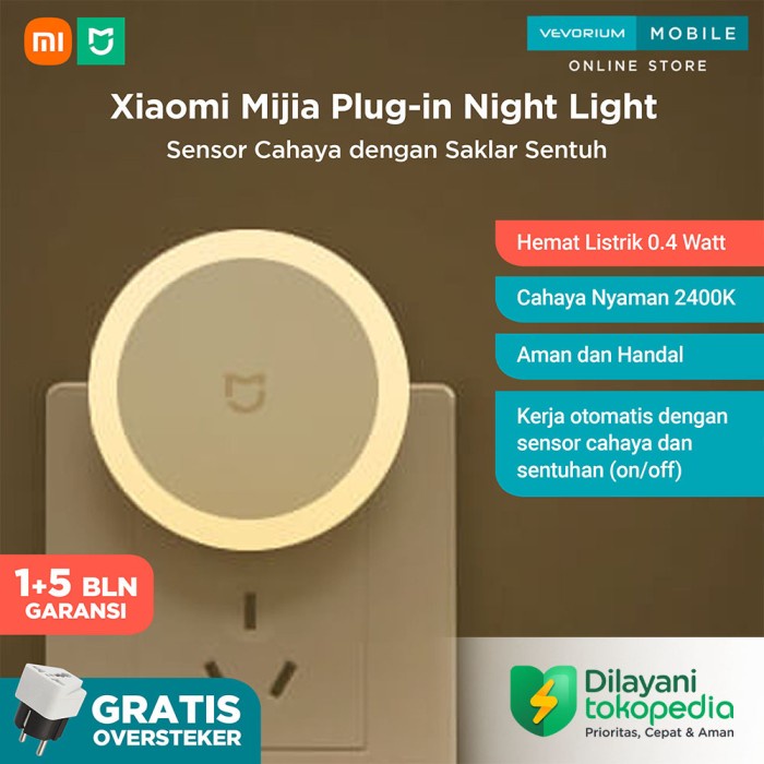 Xiaomi Mijia Night Light Lampu Tidur LED Sensor Cahaya Kamar Bayi Anak
