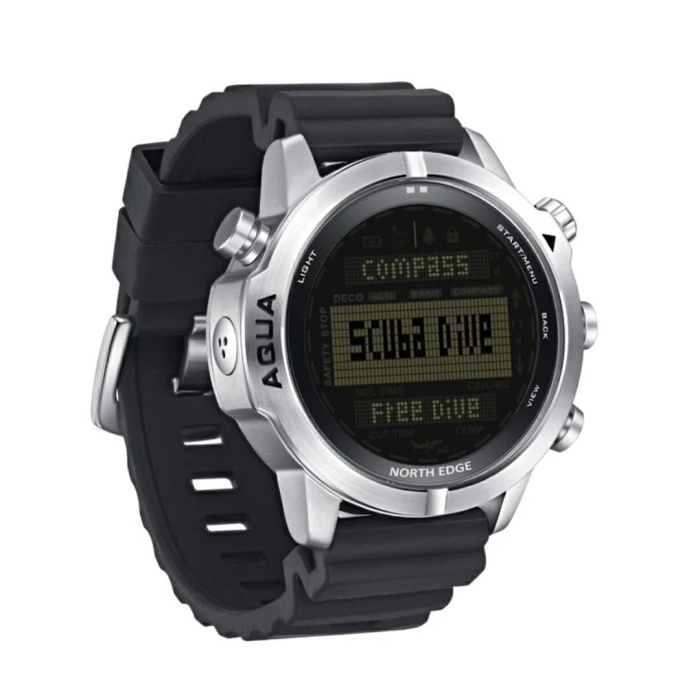 NORTH EDGE AQUA Jam Tangan Pria SCUBA DIVING Menyelam Altimeter