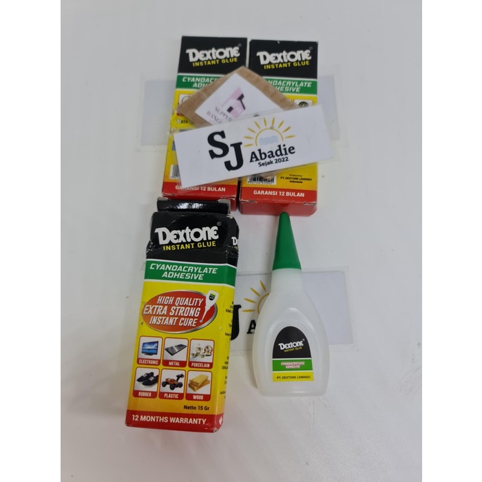 

(12 PCS) Lem Instan DEXTONE 15Gr