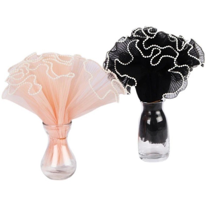 *$*$*$*$] WRAPPING TILE MUTIARA IMP / KAIN TILE BUNGA BUKET / WRAPPING RENDA MUTIARA - FLOWER KOREAN